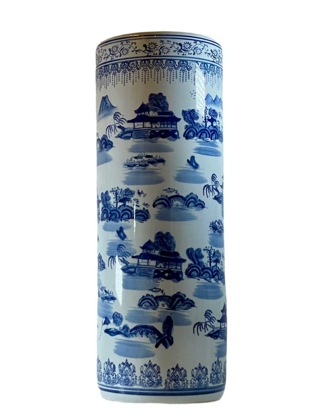 Chinoiserie Umbrella Stand 23.5”