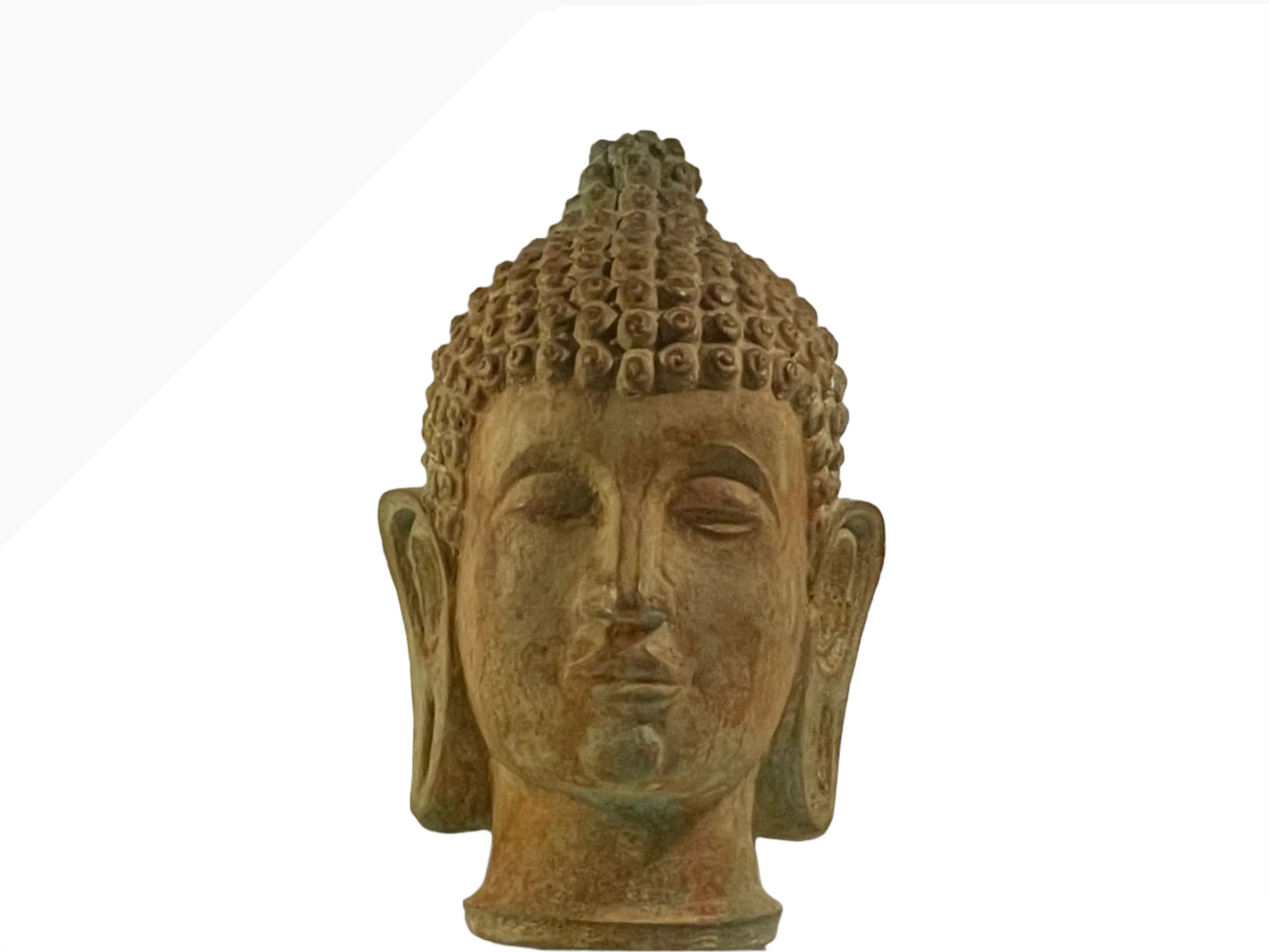 Buddha Head Vintage Brass