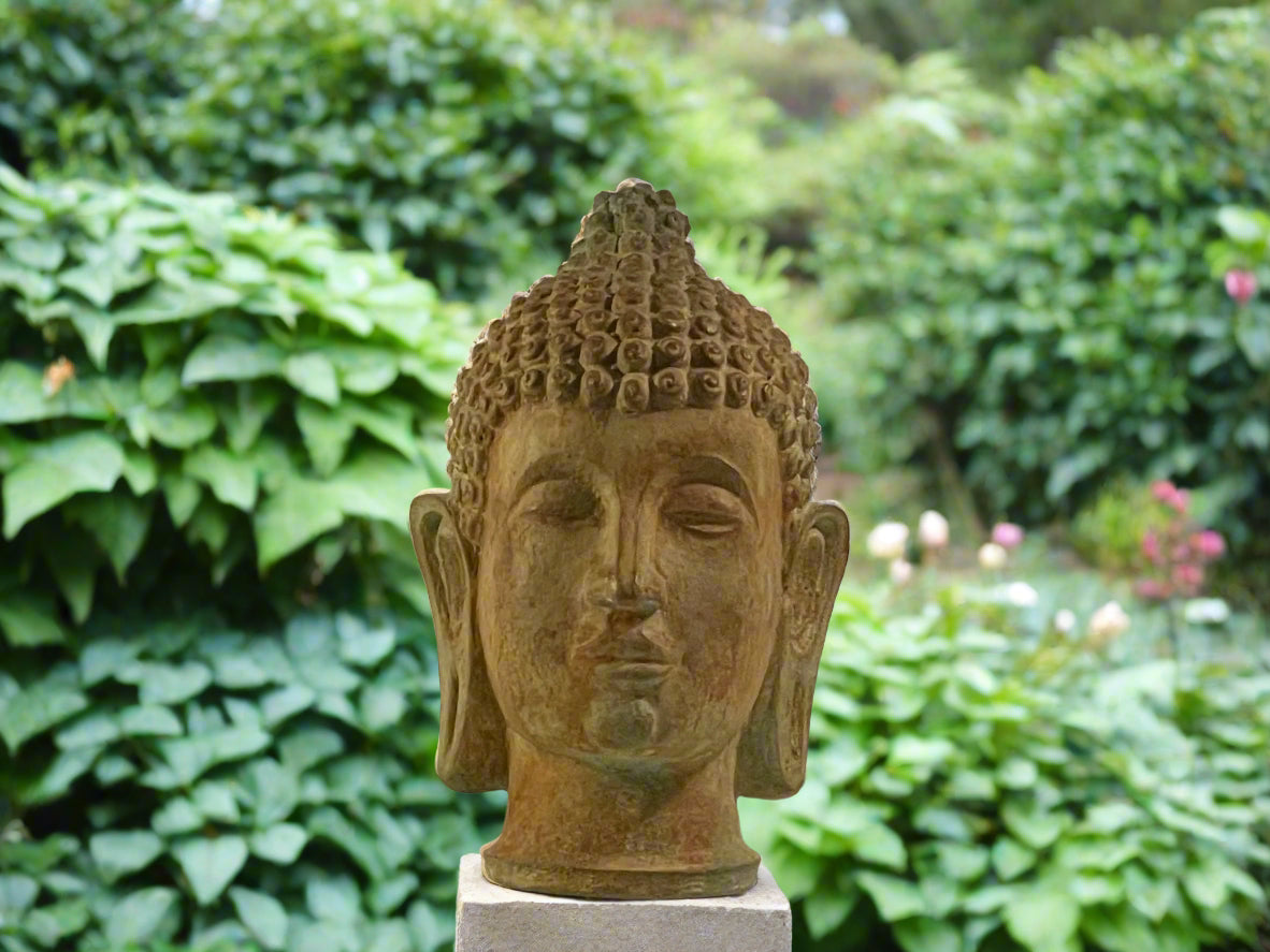 Buddha Head Vintage Brass