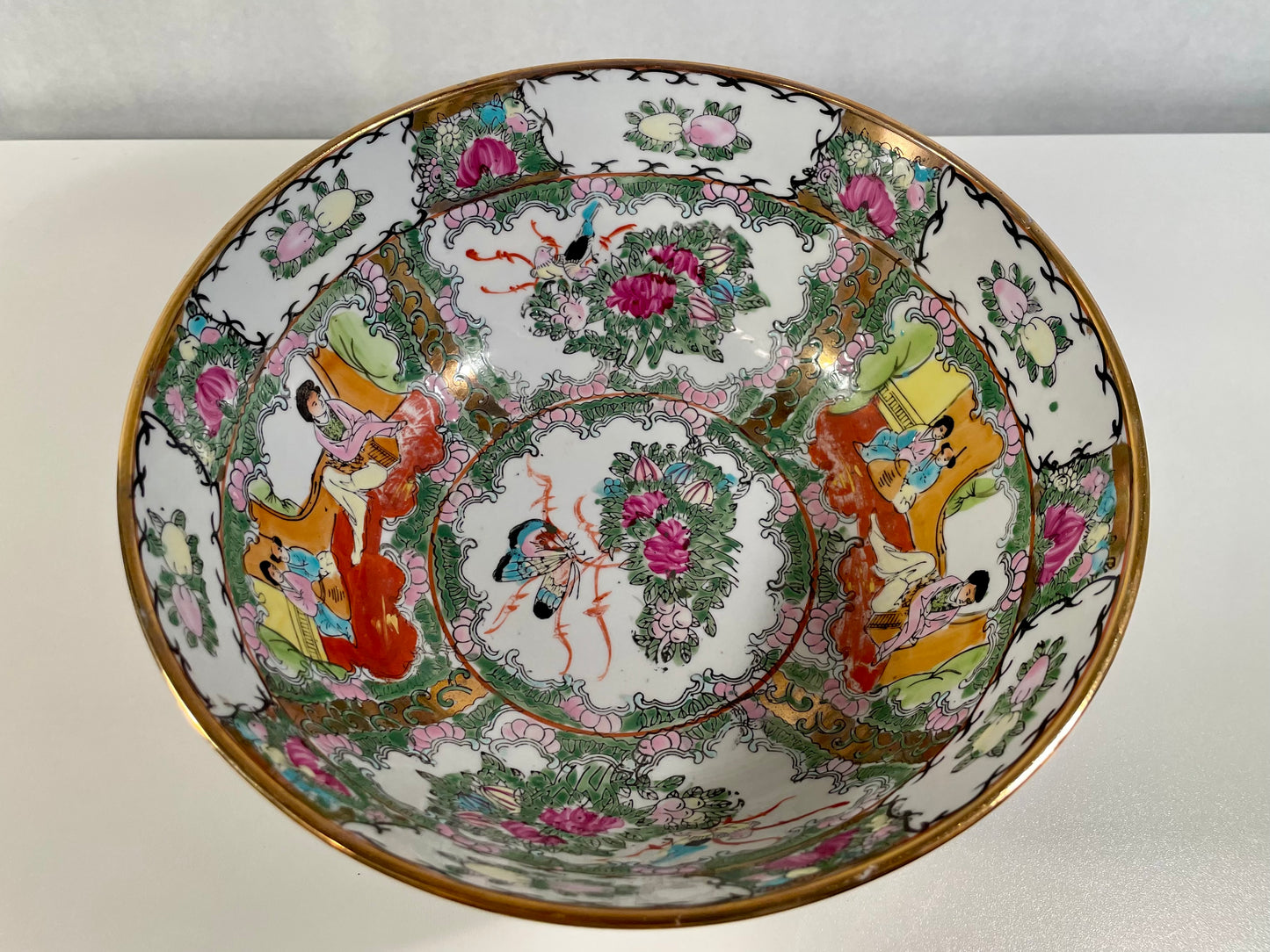 Canton Medallion Rose Bowl 12”