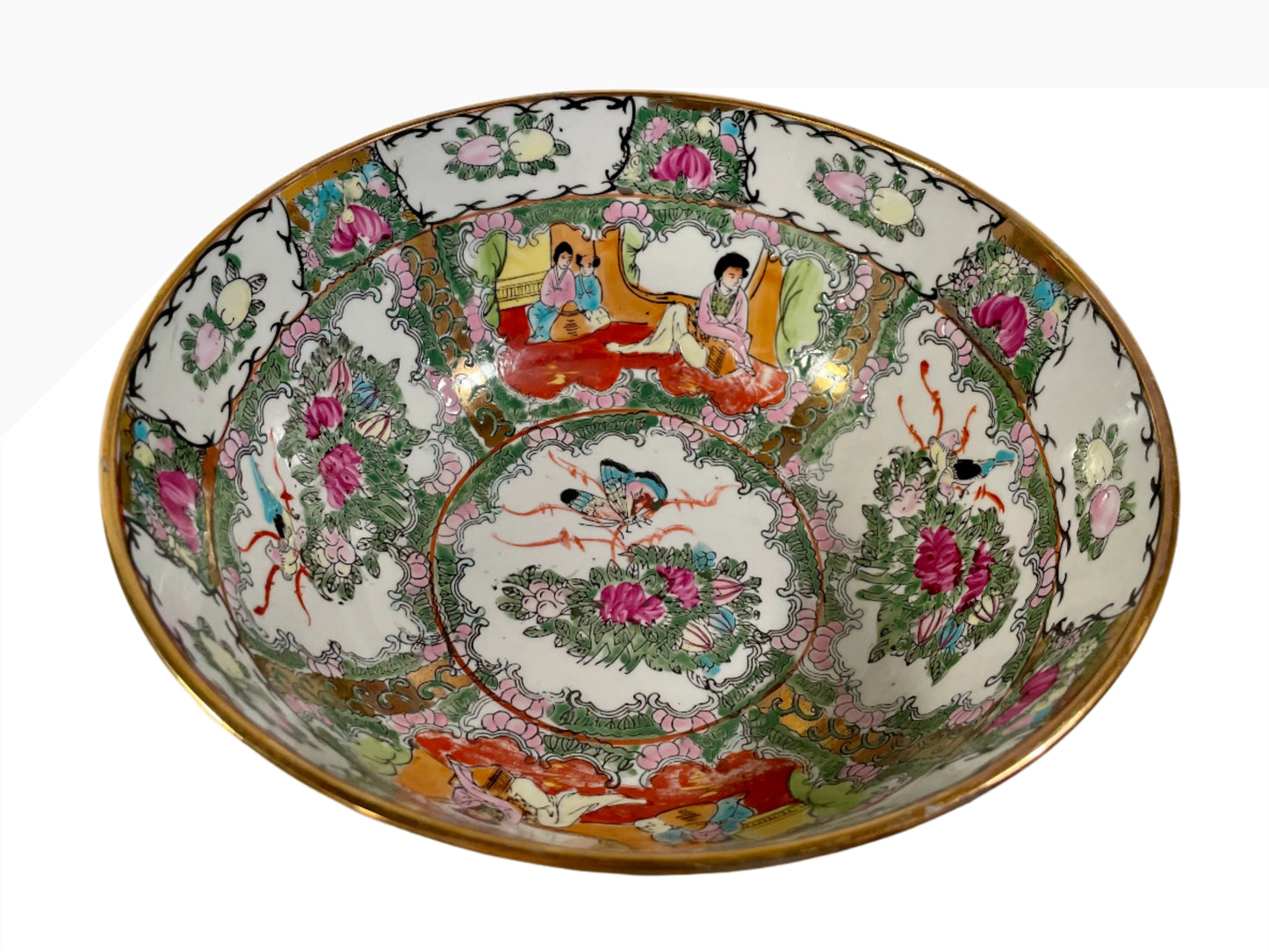 Canton Medallion Rose Bowl 12”