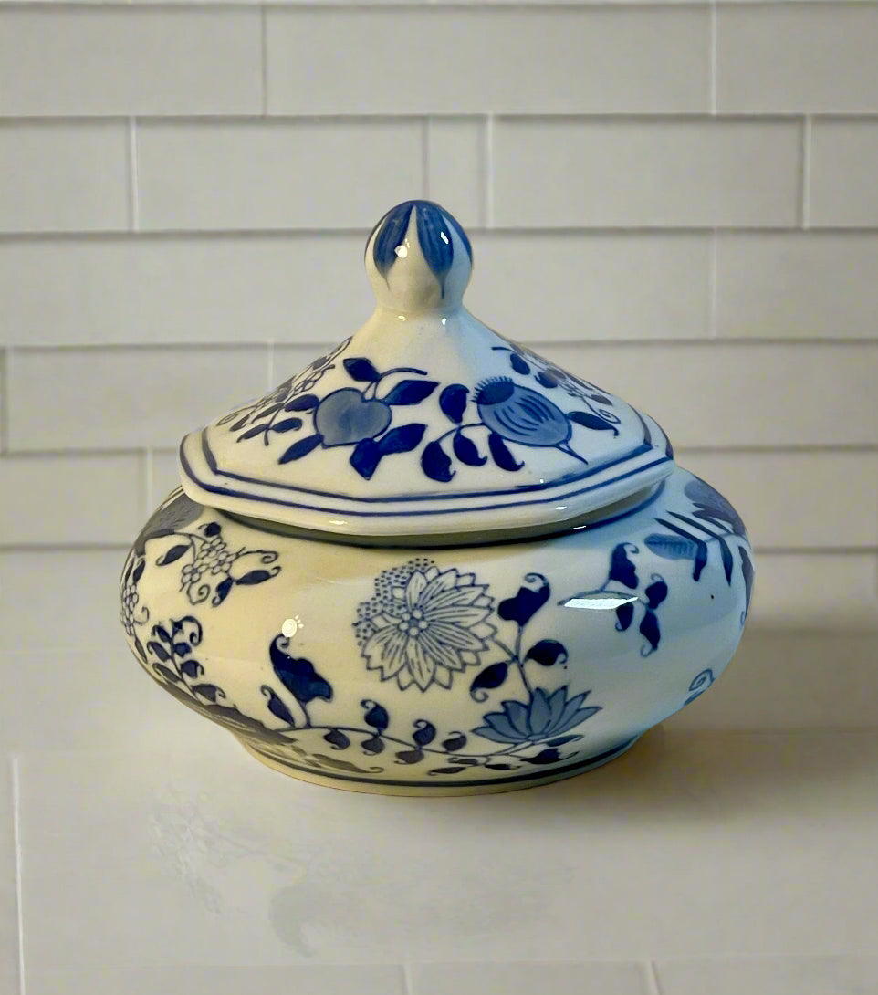 Chinoiserie Candy Dish with lid