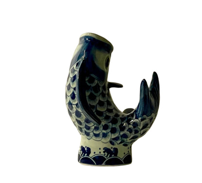 Koi Fish Vase 10" Vintage