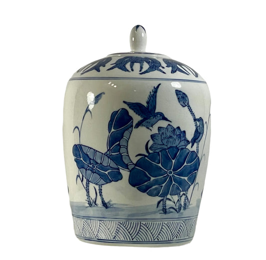Urn Lidded Asian 12.5”