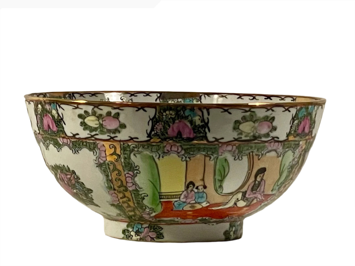 Canton Medallion Rose Bowl 12”