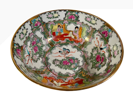 Canton Medallion Rose Bowl 12”