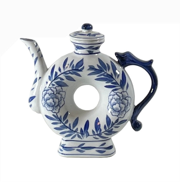 Vintage Canton Doughnut Teapot