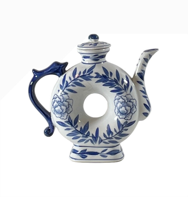 Vintage Canton Doughnut Teapot