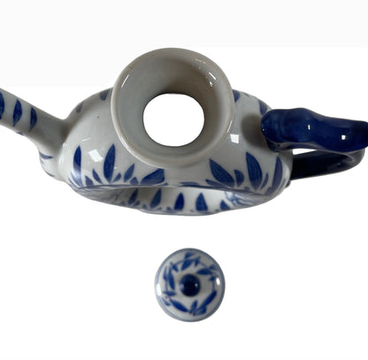 Vintage Canton Doughnut Teapot