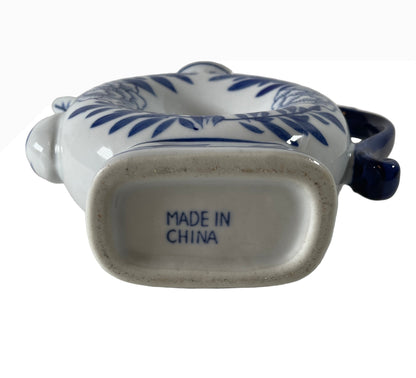 Vintage Canton Doughnut Teapot